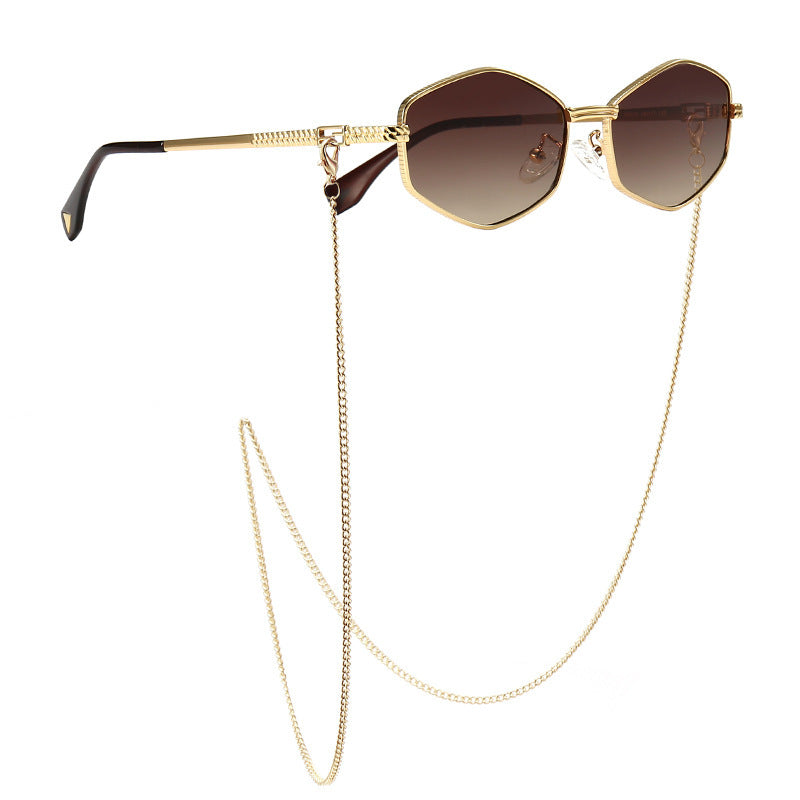 Modern Retro Star Chain Sunglasses
