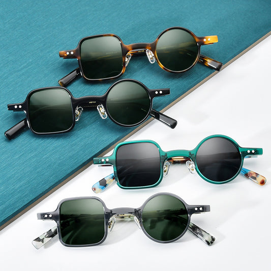 High-Quality Fun Square Circle Polarized Sunglasses